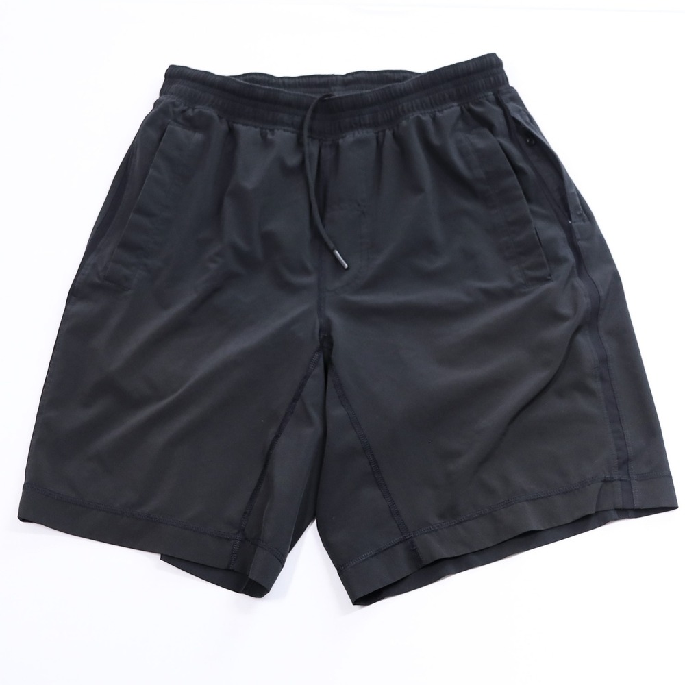 Lululemon Pace Breaker Shorts Mens Medium Black 9 Inch Inseam Lined Athletic Gym